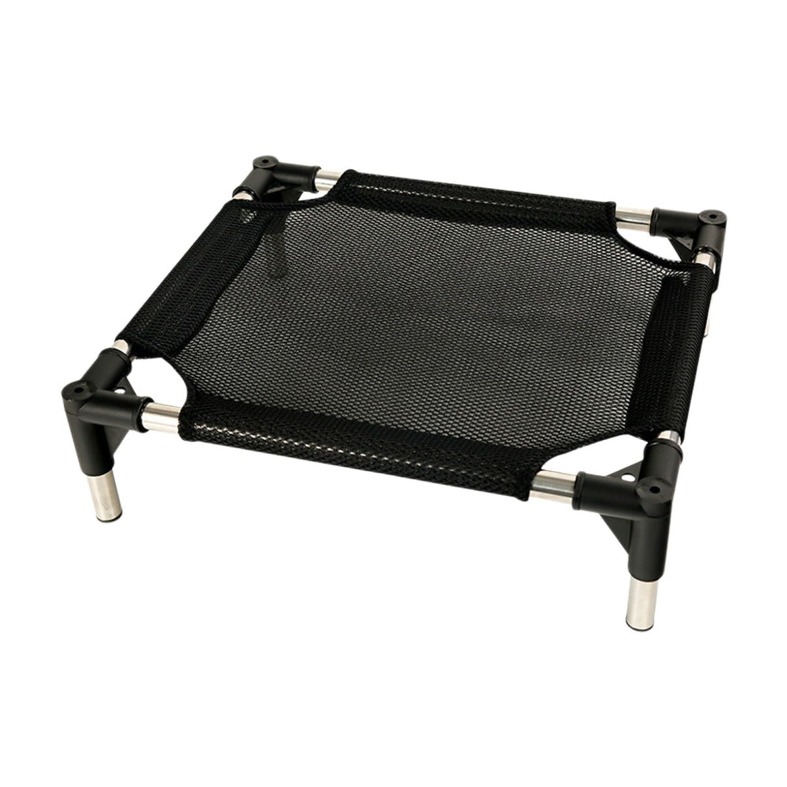 Kraoden Elevated Pet Bed, Stainless Steel Damp-proof Cot with Removable Washable Mesh, Portable Off The Ground Pet Marching Mattress, Breathable All Seasons Indoor Outdoor Use