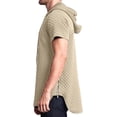 thumbnail image 3 of VKEKIEO Hoodies For Men With Designs Neck Short Sleeve Floral Camping Khaki cotton Hoodies For Men, 3 of 8