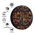 thumbnail image 3 of Bingfone Sunflower Rooster Spare Tire Cover Weatherproof Universal Wheel Protectors for RV Camper Travel Trailer SUV Truck-17 inch, 3 of 8