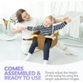 thumbnail image 6 of Baby Swing, Wooden Hanging Swing Seat Chair with Safety Belt, Durable Baby Swing Chair, Outdoor and Indoor Swing for Kids, Mounting Hardware Included, 6 of 13
