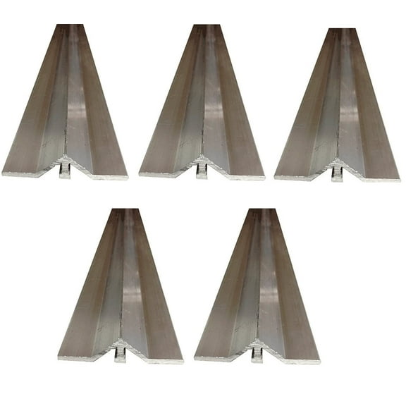 Aluminum Gate V Track for Sliding Driveway Gate, 30ft, 5 Pieces of 6ft Sections