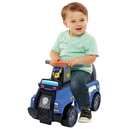 Paw Patrol Chase Police Cruiser Ride on,Theme Song and Sound Effects Buttons on Handles, Under Seat Storage,Ages 1 to 3