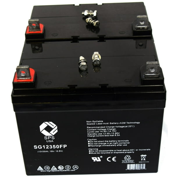 SPS Brand 12V 35Ah Replacement Battery for Lawn Mower Exmark LAZER Z