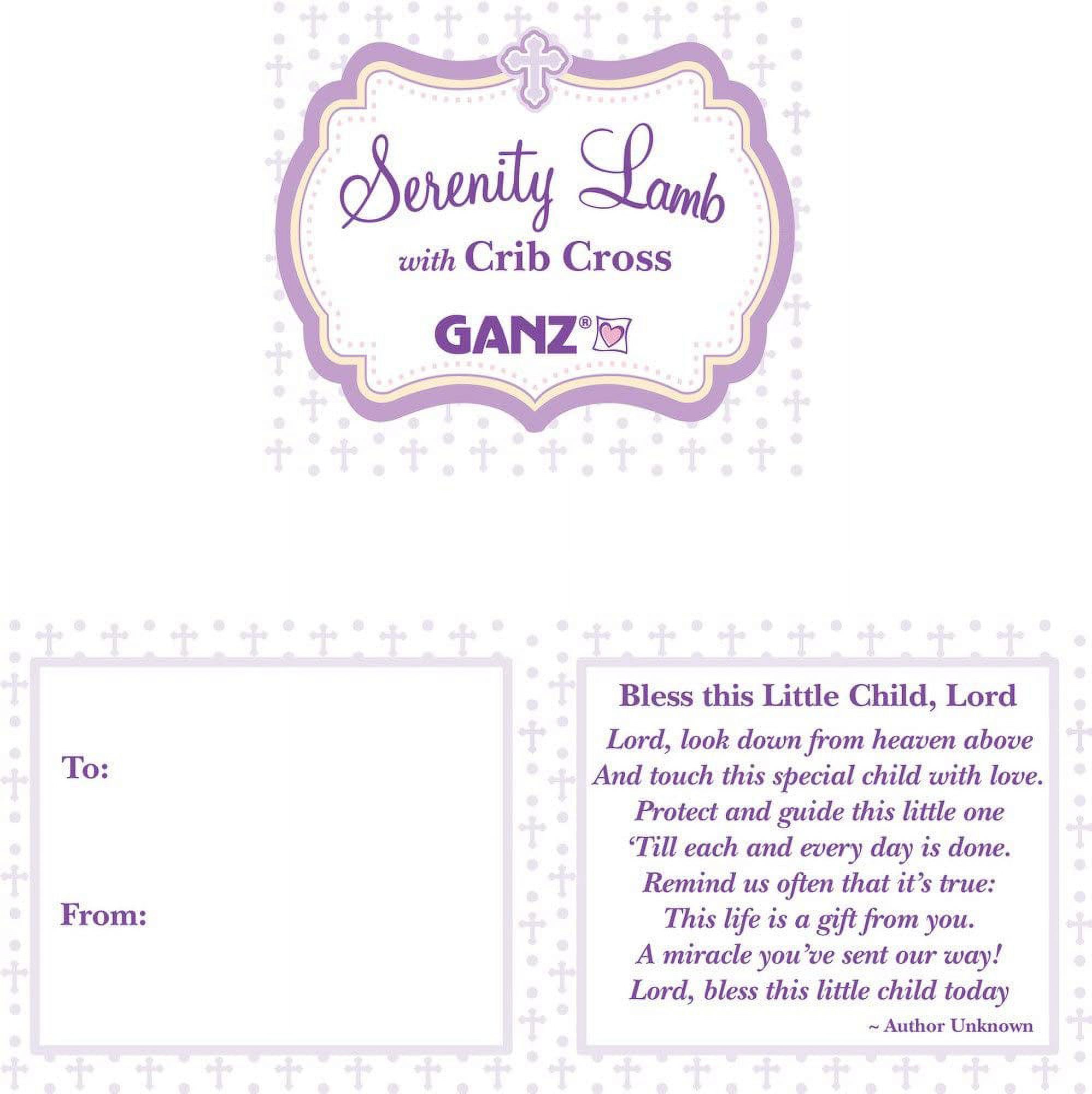 Ganz Serenity Lamb With Crib Cross Christening or Baptism Gift (Pink (Girl)) - image 2 of 2