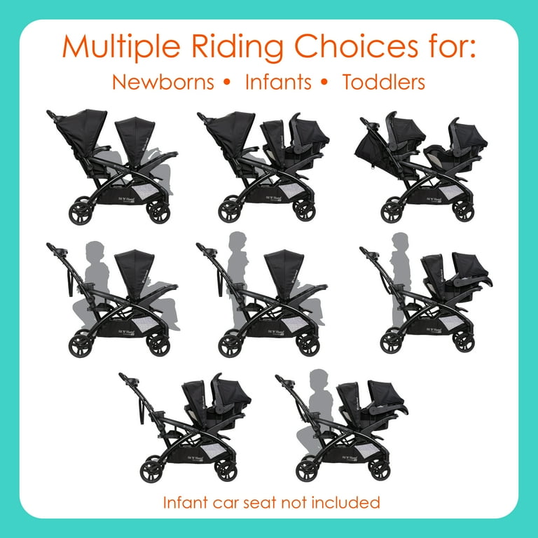 Baby Trend Sit N' Stand Double 2.0 Stroller - Desert Tan