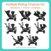 Baby Trend Sit N Stand Double Stroller 2.0, Desert Tan, Compact Fold, Dual Infant Car Seat Compatible