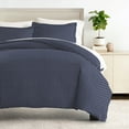 thumbnail image 3 of Duvet Cover Set - Ultra Soft & Breathable - Navy Modern Elegance Quatrefoil for King Size Bedding by Comfort Canopy, 3 of 15