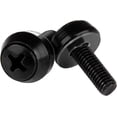 thumbnail image 1 of StarTech M5 x 12mm - Vis - Lot de 100, Noir - Vis de Montage M5 pour Rack de Serveur & Armoire (CABSCREWSM5B), 1 of 2