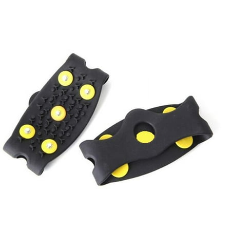 1 Pair Outdoor Simple Silicone Non Slip 5 Teeth Ice Snow Shoe Grip Cover Spike Crampon Cleat Attaches