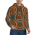 thumbnail image 2 of Kdxio African Tribal Style Print Mens Casual Hooded Collar Drawstring Hoodies Pullover Sweatshirts Casual Long Sleeve Shirts-3X-Large, 2 of 7
