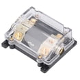 thumbnail image 3 of Portafusibles ANL para automóvil, aleación de zinc chapado en oro 0GA en 4GA Bloque de distribución de energía fusionado para amplificador estéreo para automóvil, 3 of 14