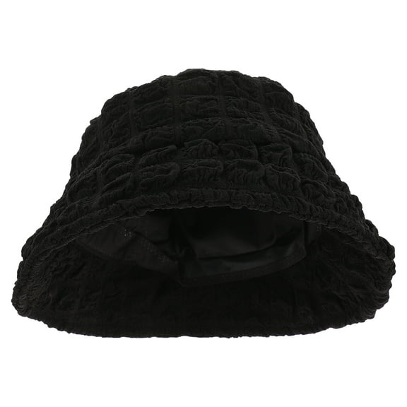 FRCOLOR  Knit Hat with Brim Body Highlighter Bubble Yarn Japanese Fisherman Black