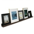 thumbnail image 4 of Rustic State Set of 4 Wall Mounted Shelves 52 Inch Photo Ledge Burnt White, 4 of 5