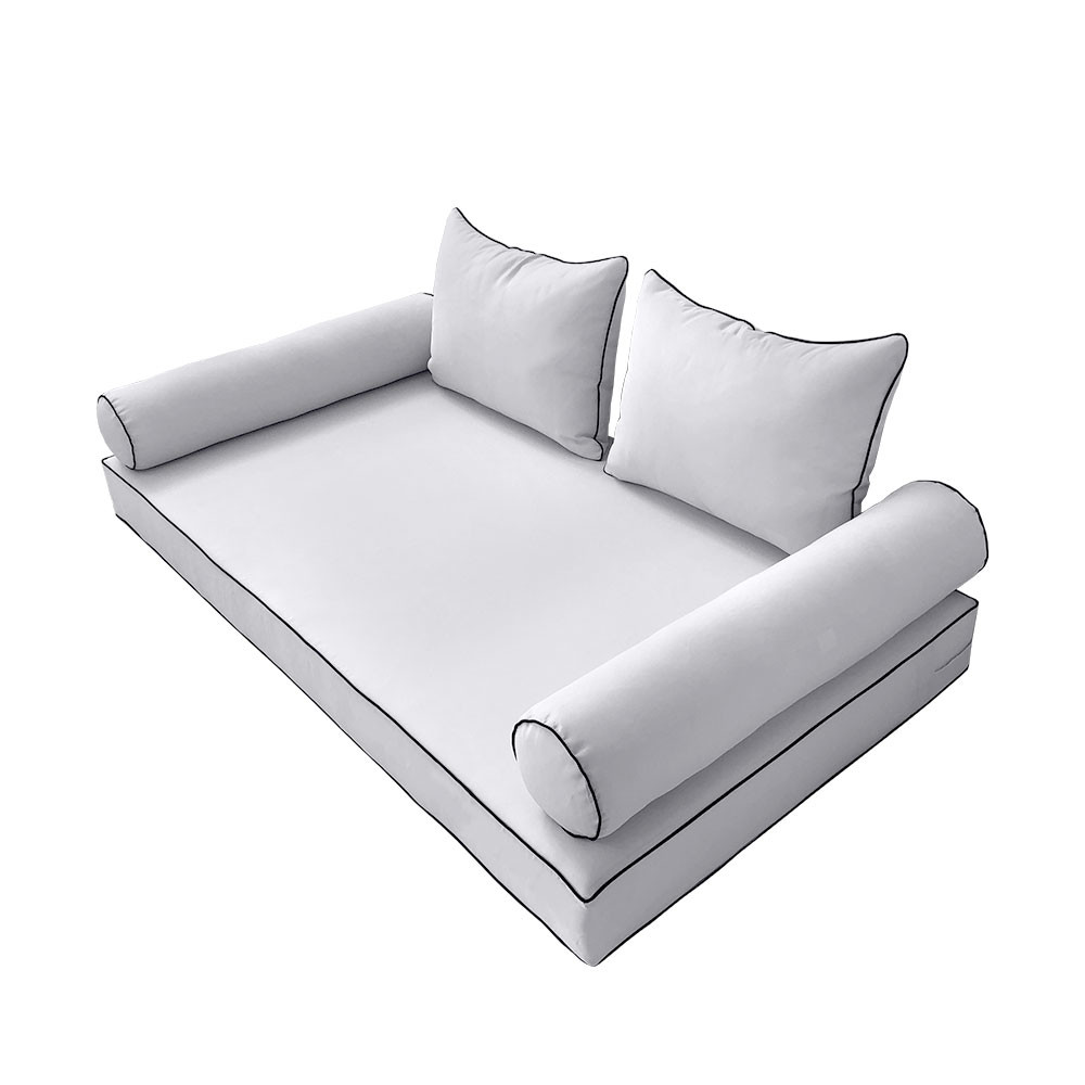 Style4 Full Size 5PC Contrast Pipe Outdoor Daybed Matress ...