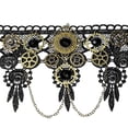 thumbnail image 3 of Collar de gargantilla de encaje / Declaración victoriana Steampunk Retro Collar de cadena de cuello elegante de para Halloween Sunnimix gargantilla collar, 3 of 8