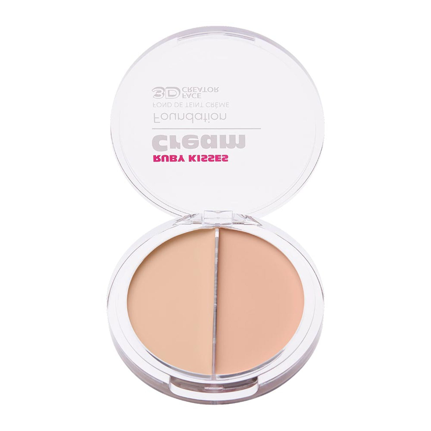 Ruby Kisses 3D Face Creator Cream Foundation & Concealer, 12 Hours Long Lasting, Medium to Full Coverage, Non-Greasy, Ideal for Makeup & Contour Palette