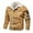 Khaki, variant on Hot6sl Men's Corduroy Casual Jacket Cotton Lined Fleece Lapel Thickened Trucker Jacket Snap Turn-Down Collar down Button Coat with Pockets