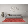 thumbnail image 3 of Ahgly Company Indoor Rectangle Abstract Red Modern Area Rugs, 7' x 10', 3 of 4