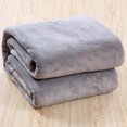 thumbnail image 1 of UPGRATOR 1Set Flannel Fleece Blanket for Couch Warmth Cozy Silver Grey 70x79in, 1 of 8