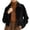 Black(Womens Outerwear), variant on GUACER Womens Zip Up Short Jackets Fashion Suede Collared Long Sleeve Tops Vintage Fall Winter Casual Crop Coat