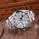 thumbnail image 4 of 26-27 Business Men Outdoor Sport Watch Alloy Strap Quartz Analog Wristwatch (Silver White Dial), 4 of 5