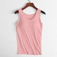 thumbnail image 6 of AKEGAMN Women's Plus Size Padded Camisole Shelf Bra Tank Top, Pink L-5XL, 6 of 8