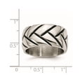 thumbnail image 6 of Stainless Steel Polished Braided Design Ring, 6 of 6