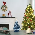 thumbnail image 3 of Mr. Christmas 14 in. Nostalgic Ceramic Tree - Blue with White Bulbs, 3 of 3