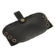 thumbnail image 4 of Almohadillas de cuero sintético para botas de motociclista para calzado de montar. Negro, 4 of 6