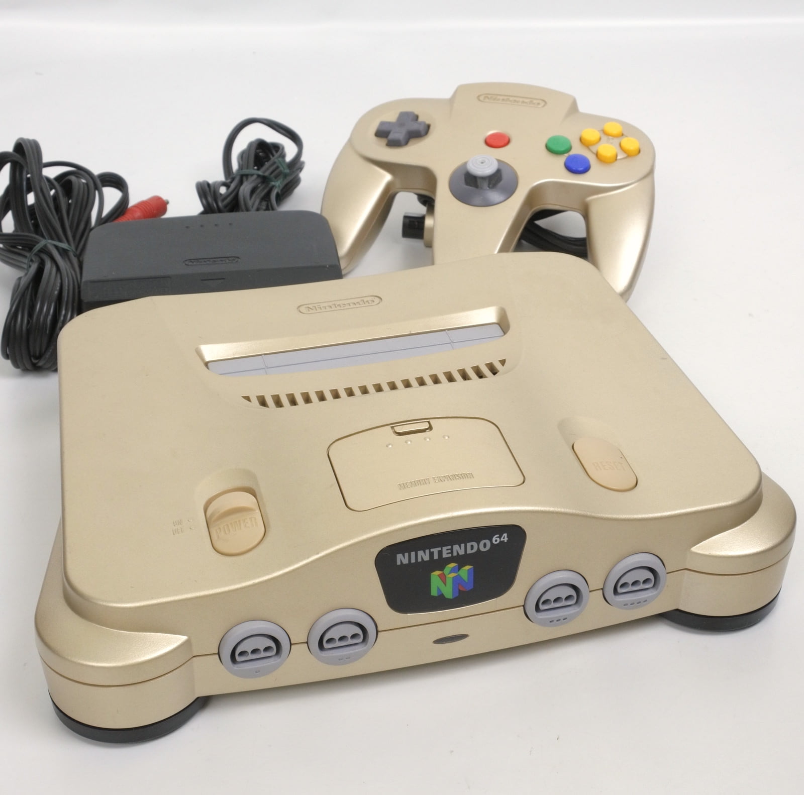 Bekræftelse lette Sammenligning Gold Nintendo 64 Console System- N64 (Used) - Walmart.com
