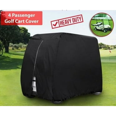 Waterproof Golf Cart Cover Zipper 4 Passenger EZ GO Club Car Yamaha Elastic Hem