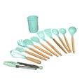 thumbnail image 2 of Juego de utensilios de cocina antiadherentes, 12 piezas de herramientas de nailon resistentes al calor y sin BPA para cocinar y servir, duraderas y fáciles de limpiar, 2 of 8