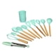 thumbnail image 2 of Juego de utensilios de cocina antiadherentes, 12 piezas de herramientas de nailon resistentes al calor y sin BPA para cocinar y servir, duraderas y fáciles de limpiar, 2 of 8