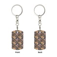 thumbnail image 2 of Goofa Colorful Flowers with Butterfly Printed Rectangular Metal Keychain Bag Charm Floral Charm for Purse Keys Metal Keyring Gift for Women Accessories, 2 of 7