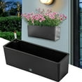 thumbnail image 6 of oshhni Rectangle Self Watering Planter Window Box for Indoor Plants Windowsill Home Black, 6 of 9
