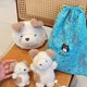 thumbnail image 5 of Bolso Original de cerdo rizado jellycat, muñeco de peluche, bonito bolso cruzado, bolso de felpa para niños y niñas, regalo, 5 of 5