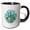 Black/White, variant on 3drose, New York City, New York, the United States of America, Coordinates, 15oz Mug