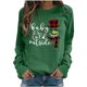 thumbnail image 1 of Sudaderas de Cuello Redondo de Navidad Para Mujer Imprimir Blusa Informal de Manga Larga Tops Odeerbi ODB207110, 1 of 4