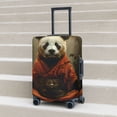 thumbnail image 4 of Cauagu Jungle Meditating Panda Print Travel Luggage Cover,Travel Dust-proof Suitcase Cover Softside Suitcase Protector for 18-32inch,Not Included Suitcase, 4 of 8