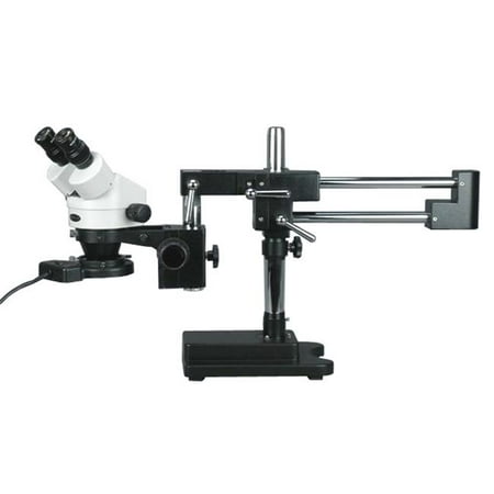 AmScope SM-4BZ-FRL-B 3. 5 x 90 x Circuit Board Assembly Boom Stand Stereo Microscope Plus Fluorescent Light