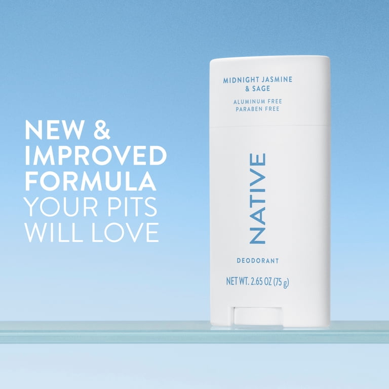 Native, Deodorant, 2.65 oz, Aluminum Free Midnight Jasmine & Sage