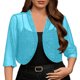 thumbnail image 3 of TaTaai Women's Fashion Solid Color Sequined Glitter Mesh Long Sleeve Tops Jackets Casual Elegant Lightweight Comfortable Outwear for Spring Winter Daily Gift, 3 of 6