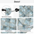 thumbnail image 5 of Teal Morocco Tier Curtains, Modern Abstract Art Contemporary Geometric Light Filtering Kitchen Curtains, 2Pcs Rod Pocket Half Window Treatments Panels for Sink Cafe Cabinet Basement 27.5x45 Inches, 5 of 9