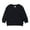 Black, variant on Newborn Boys Girls Hoodie Pullover Solid Color Crewneck Sweatshirt Long-Sleeved Hoodie 6-12Months