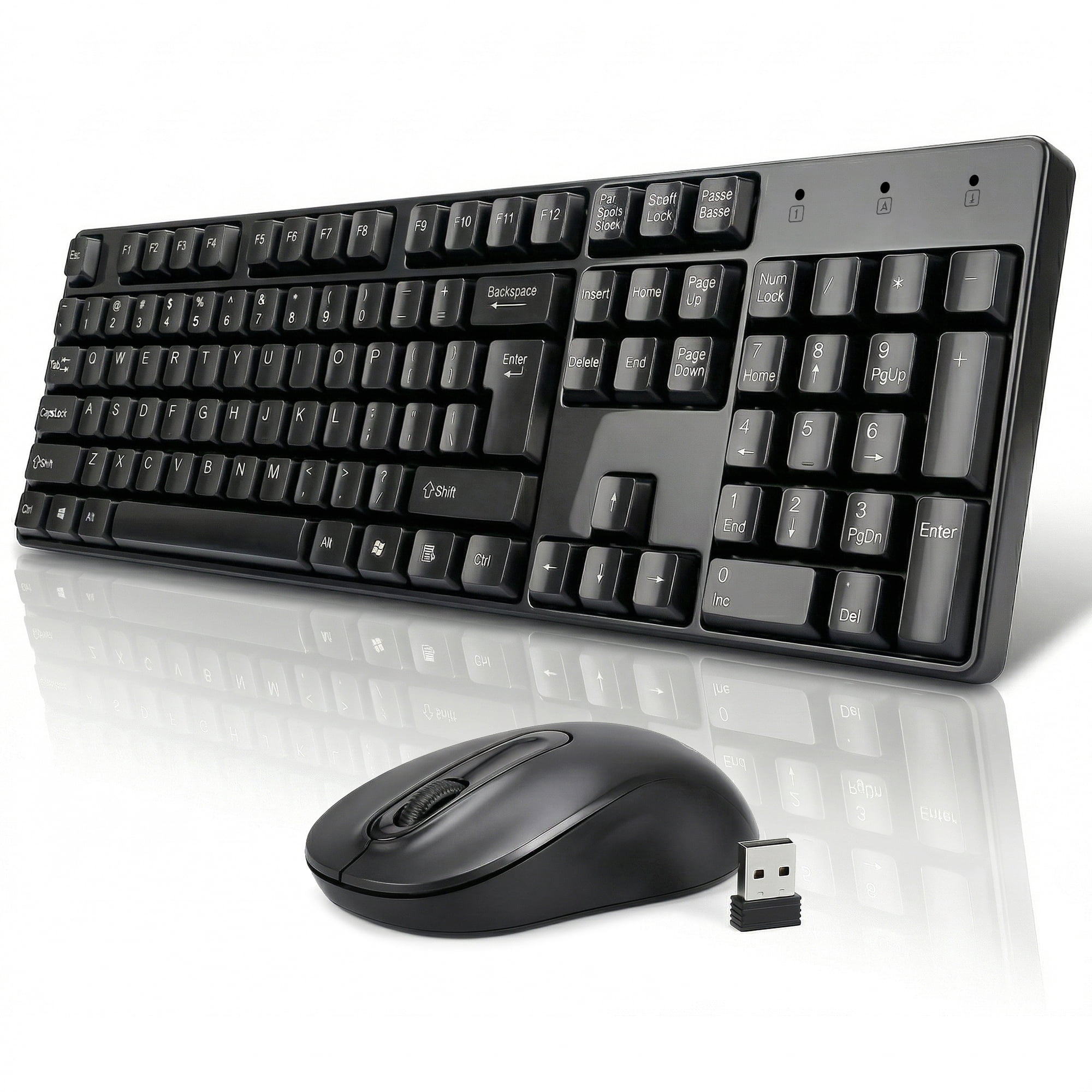 Cshidworld Wireless Rechargeable Gaming Keyboard and Mouse, 87