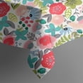 thumbnail image 5 of Pioneer Flower Floral Print Pattern Square Tablecloth,Waterproof Square Table Cover,Wipeable Spillproof Washable Table Cover for Home Kitchen Party Decor 42"X42"(107x107cm), 5 of 6