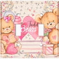 thumbnail image 2 of Metal Light Switch Wall Plate Outlet Cover (2 Teddy Bears Pink With Love Heart Balloon Flower - Double Toggle), 2 of 2