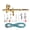 NT-180GK-4, variant on Gravity Dual-action Mini 9cc Airbrush Paint Nail Spray Gun Makeup Paint Set Face Tattoo Art DIY Tool 0.2mm/0.3mm/0.5mm ,Versatile applications