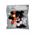 thumbnail image 3 of Way to Celebrate 6-Ft Halloween Garland with Black and Orange Poms, Complete with Ghosts and Bats, 3 of 6