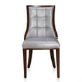 thumbnail image 2 of Manhattan Comfort Fifth 18.5" Faux Leather Dining Chair in Silver (Set of 2), 2 of 7